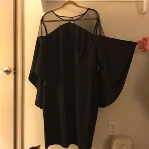 Eloquii plus size black cocktail dress